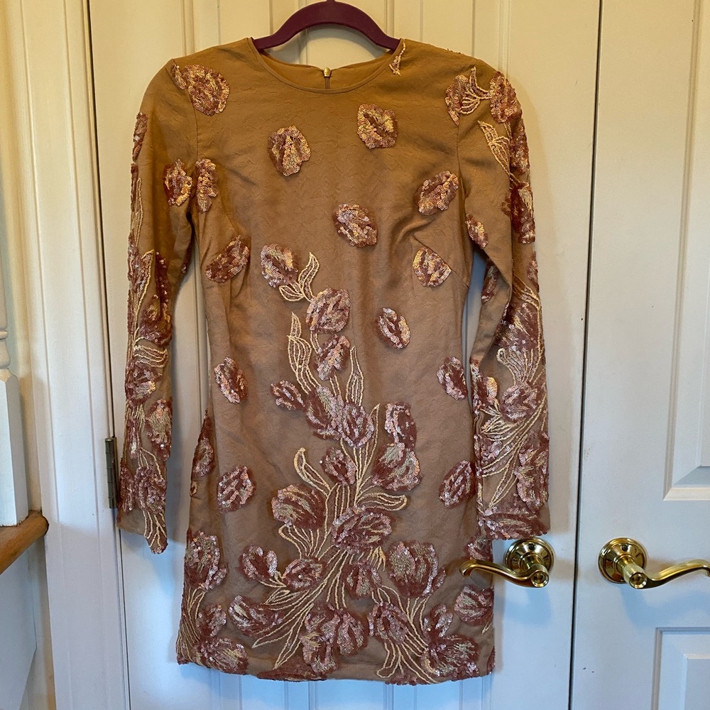 Dress the Population, Pink Sequin XS, Mini Dress